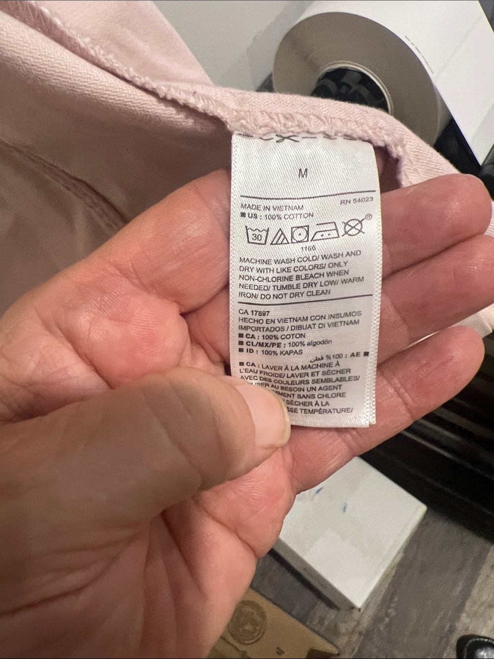 Old Navy Pale Pink Zip-Up Utility Jacket womens M - Picture 4 of 5